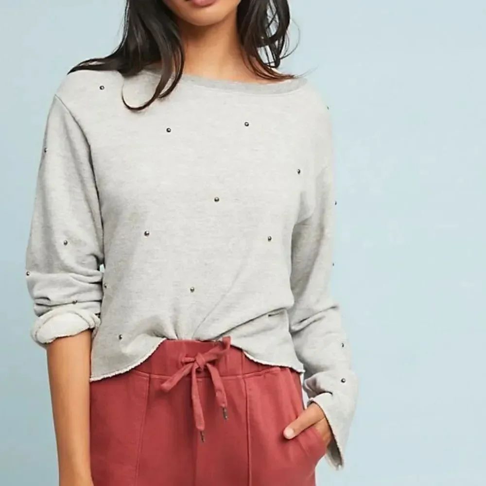 Anthro Sundry studded sweatshirt 1 size